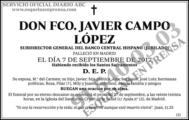 Fco. Javier Campo López